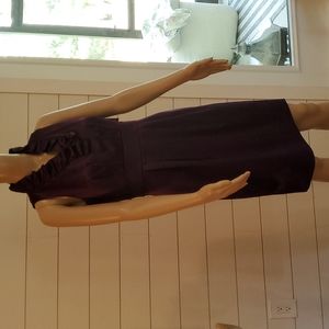 Purple sz6 cocktail, party, new years, homecoming, wedding guest ruffle vneck